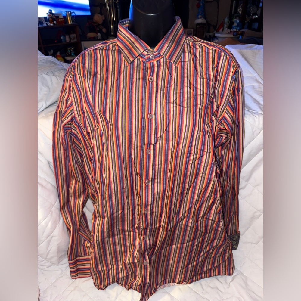 Sand Strips Button Up Shirt